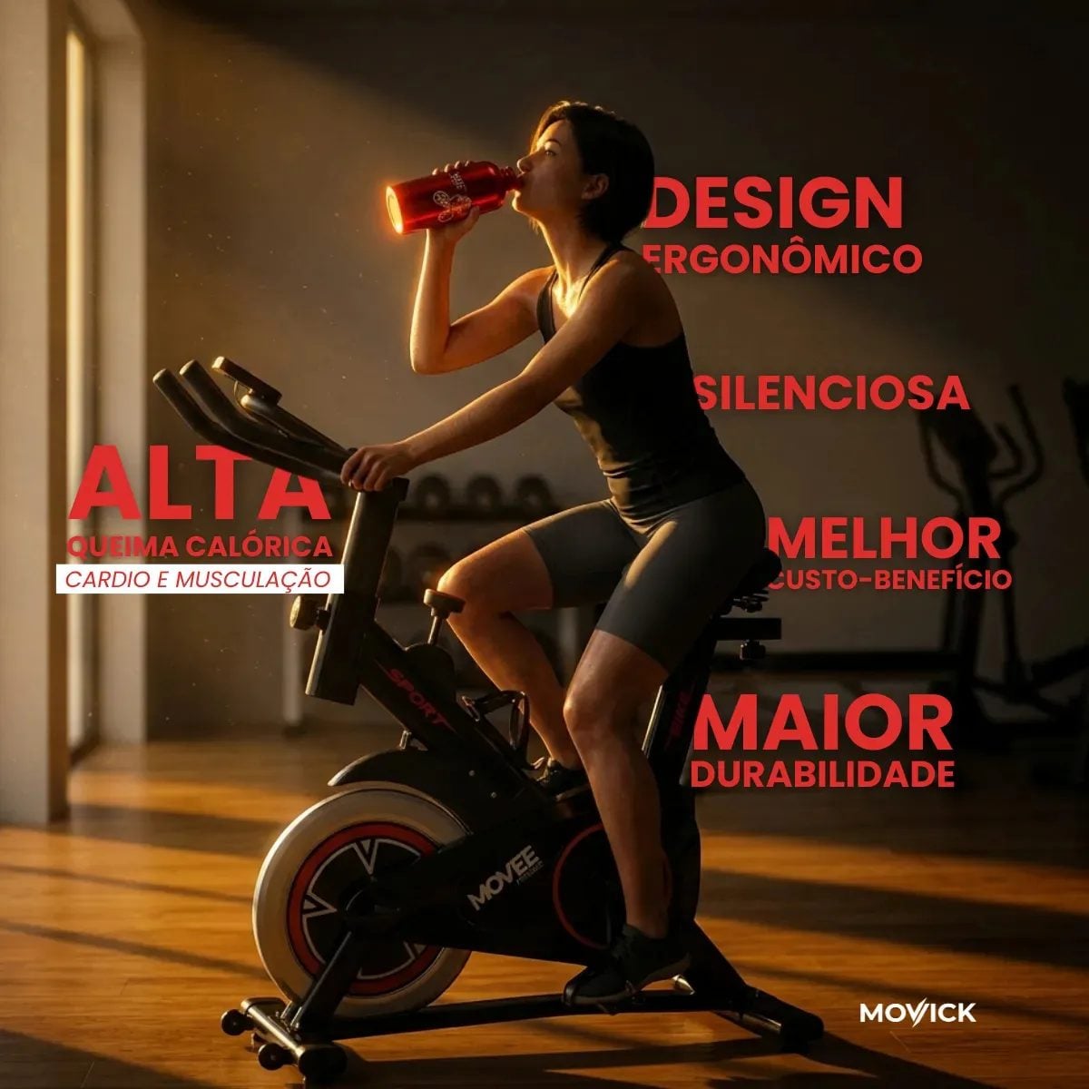 Bike Ergometrica Bicicleta Ergometrica Bike Spinning Silenciosa Vertical Modelo Premium — foto 2