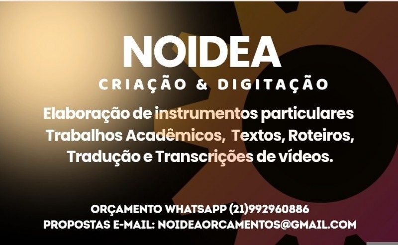 Digitação currículos e trabalhos acadêmicos