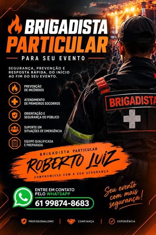 Brigadista Particular para Eventos em Brasília Bombeiro Civil e Socorrista