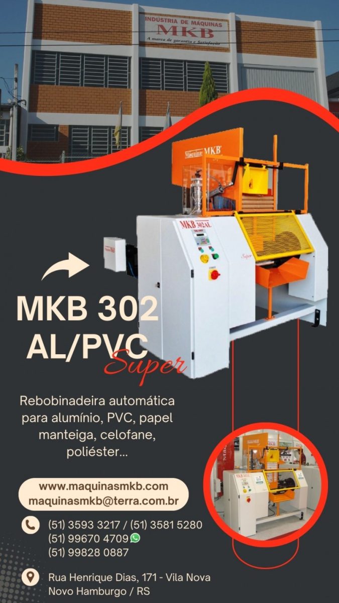 Rebobinadeira MKB 302 AL/PVC — foto 2