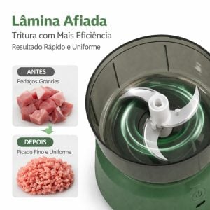 Mini processador de alimentos elétrico — foto 4