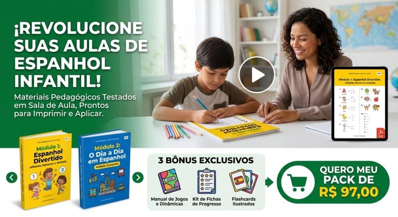 Professores de Espanhol: Economize Horas de Planejamento com Atividades Prontas em PDF