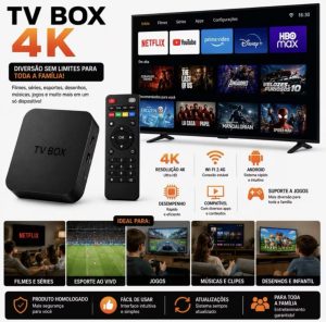 Smart pro box streaming 4k uhd 5g aparelho conversor tv — foto 3