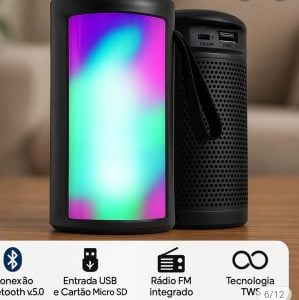 Caixinha de som RGB KAPBOM KA-8002C — foto 4