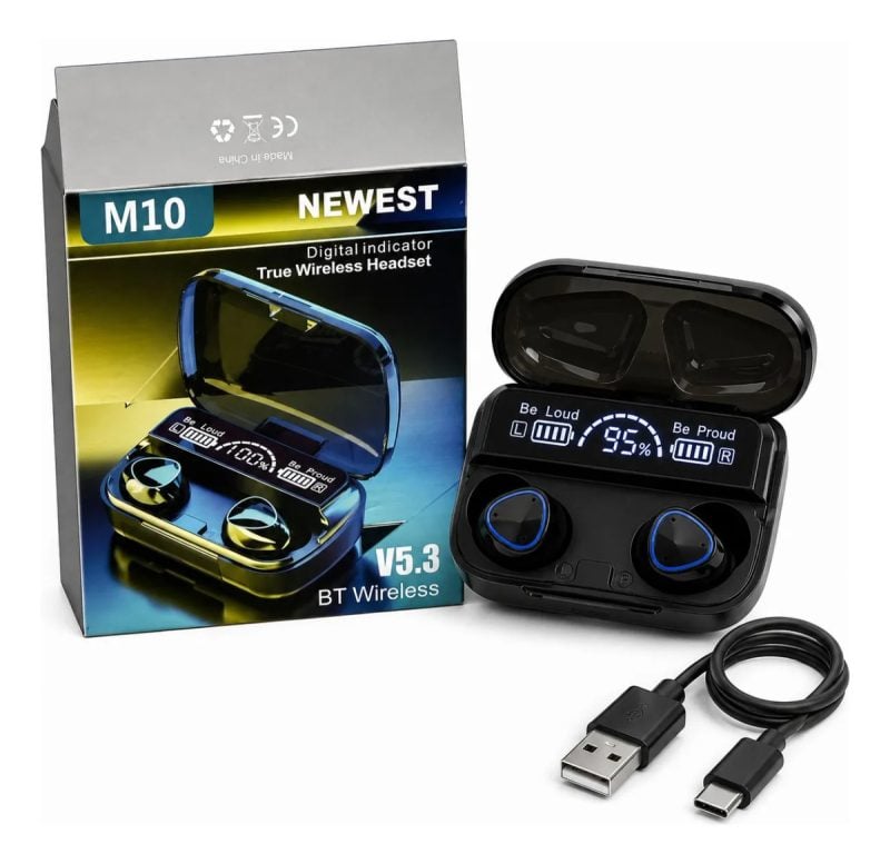 M10 Fone - Bluetooth Sem Fio Display Digital