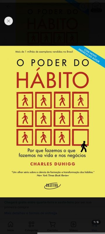O poder do hábito de Charles Duhigg editora Objetiva capa mole