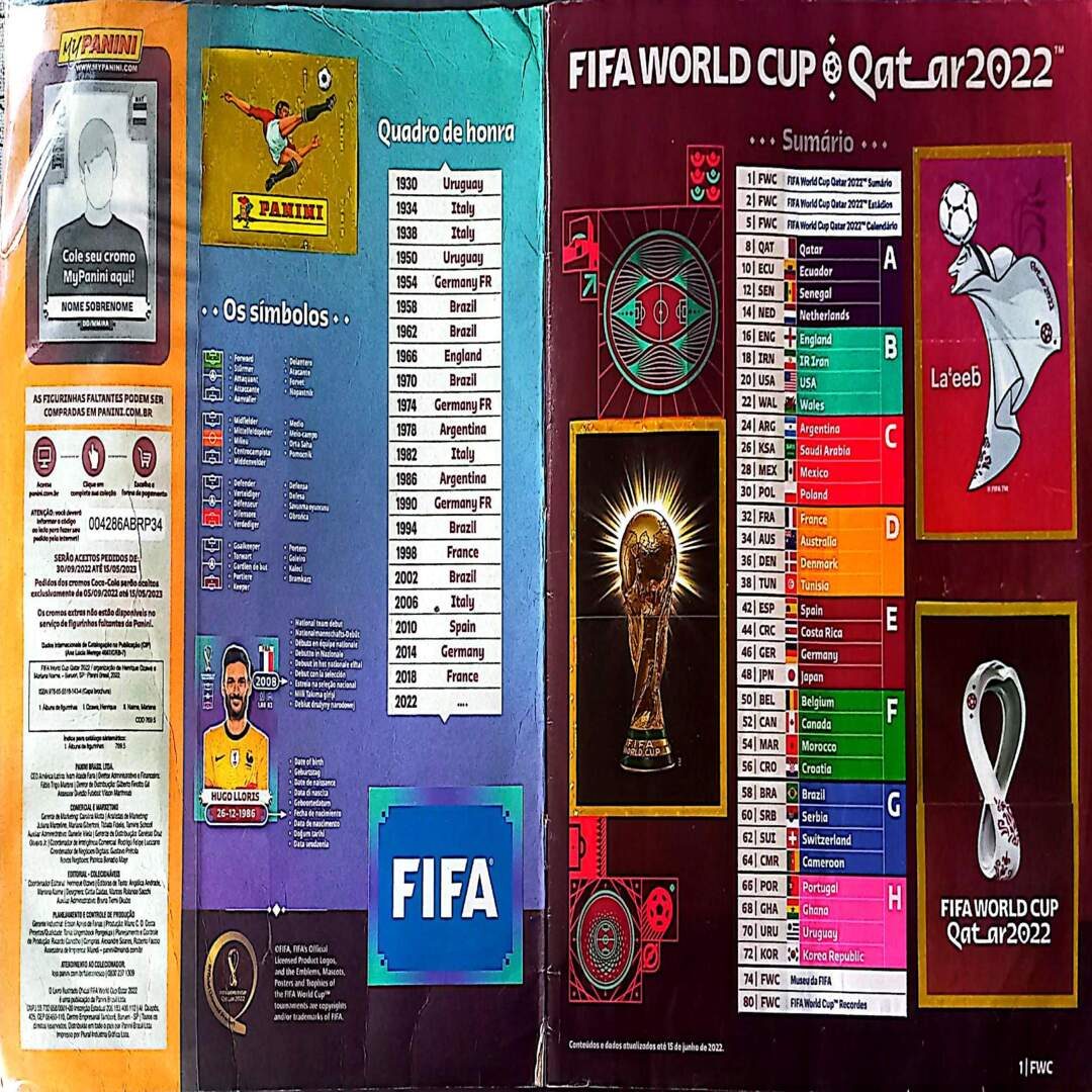 Álbum de figurinhas Copa de 2022 completo com todas as figurinhas coladas — foto 2