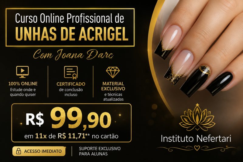 Curso OnLine Profissional de Unhas Acrigel Joana Darc