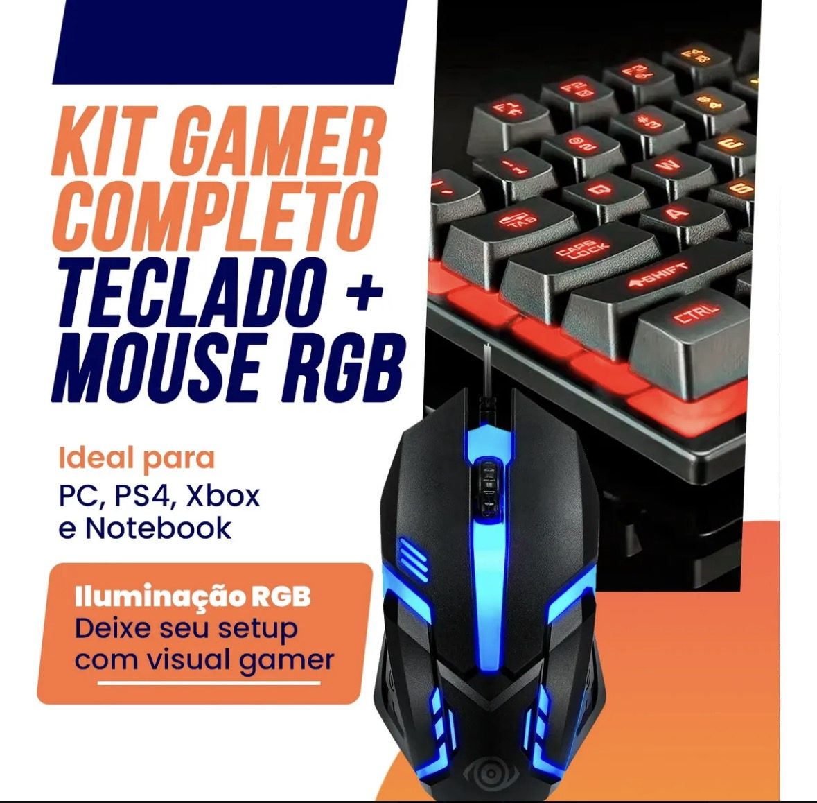 Kit Teclado Mouse Gamer Completo — foto 2
