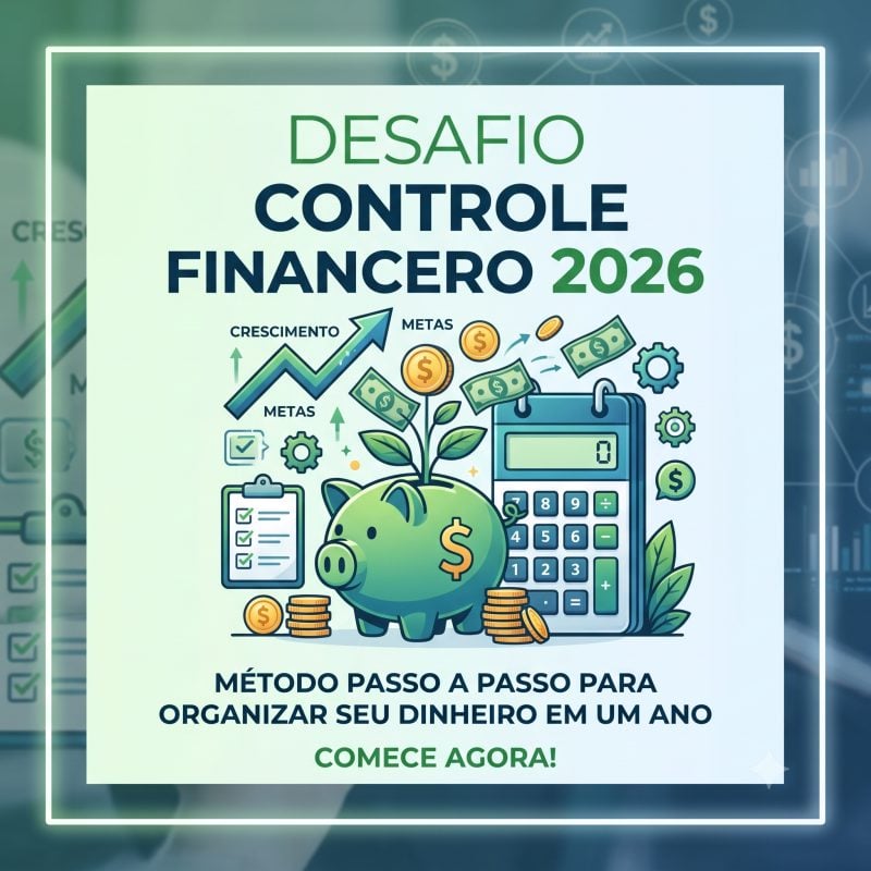 Desafio Controle Financeiro 2026 - Guia e Planilha Prática