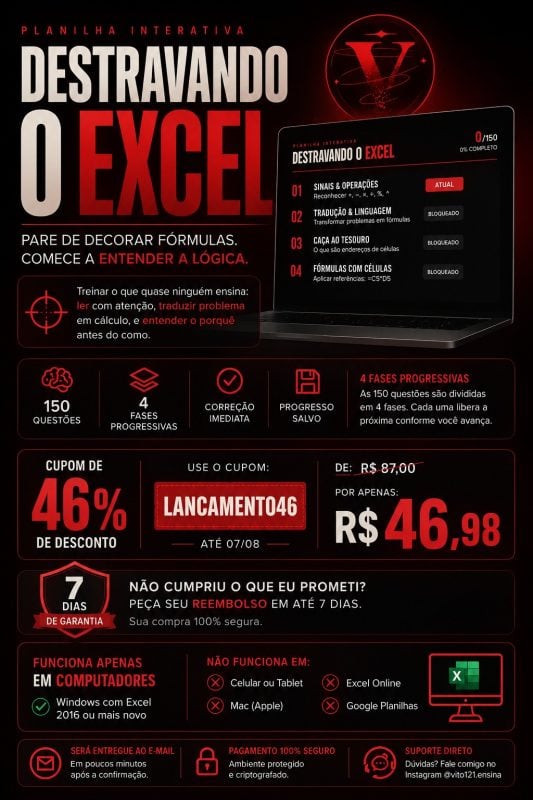 Planilha de Excel para Iniciantes Aprenda Excel do Zero