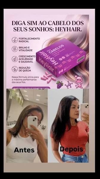 HeyHair Para Queda De Cabelo Com - 10% Desconto — foto 2