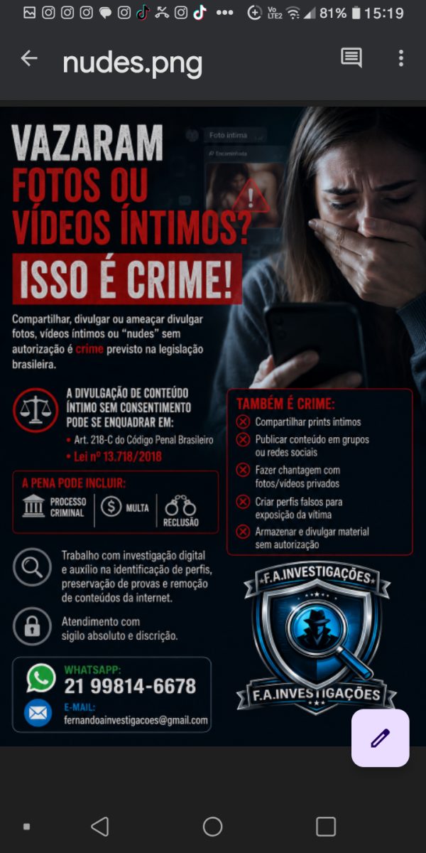 Investigação Digital e Remoção de Conteúdos — foto 2