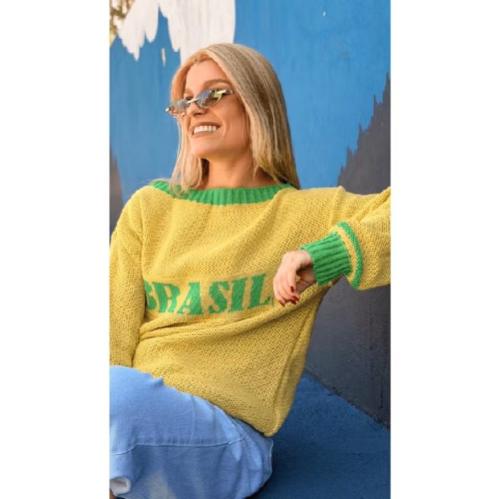 Blusa feminina tricot Brasil