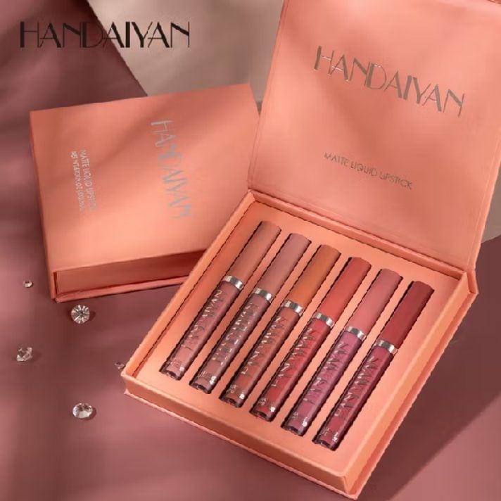 Conjunto de brilho labial fosco 6
