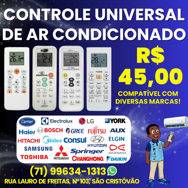Controle Universal para Ar Condicionado