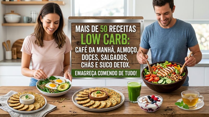 EBook: 50+ Receitas Low Carb Para Emagrecer Comendo Bem