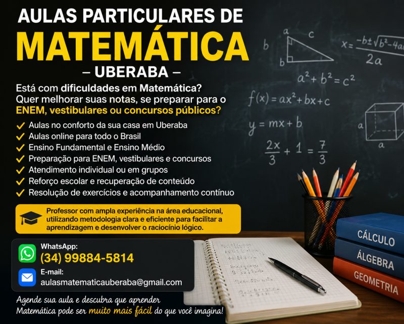 Aulas Particulares De Matematica No Conforto Da Sua Casa
