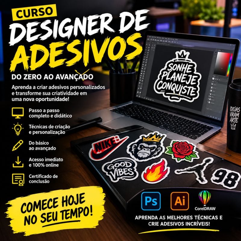 Curso Designer de Adesivos