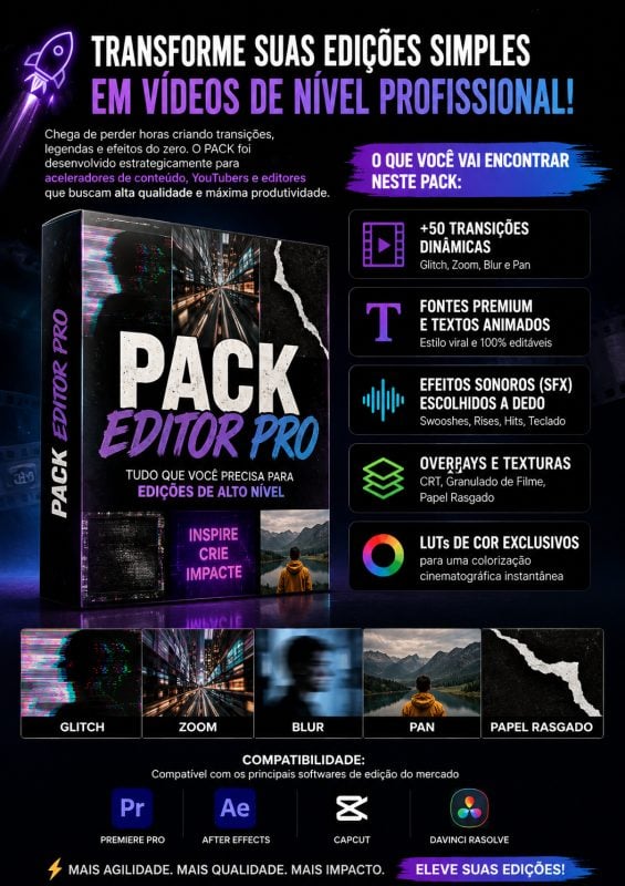 Pack de edição p/Thumbnail