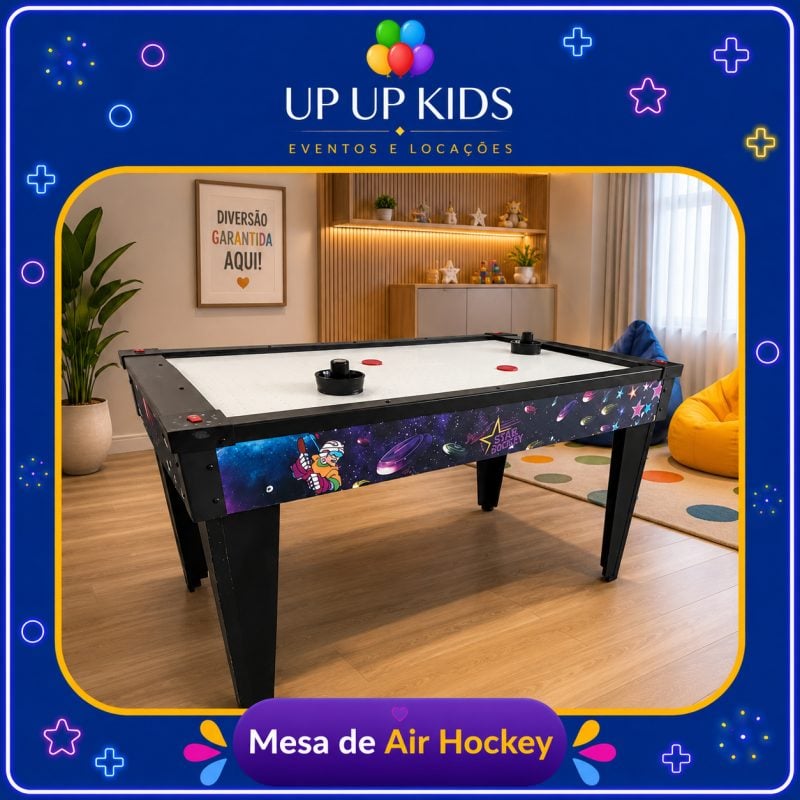 Aluguel de Mesa de Air Hokey + Pebolim