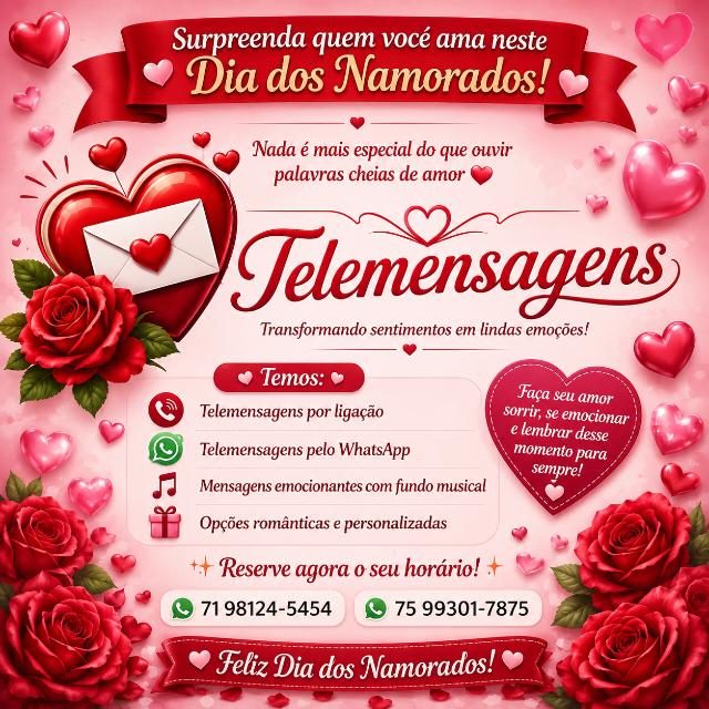 Telemensagens para o dia dos Namorados
