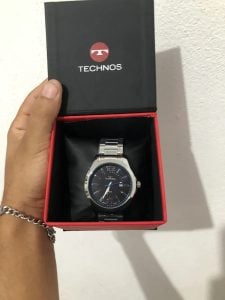 Relógio Technos Masculino 2115GU/1A 45 Milímetros Aço Inoxidável com Fundo Preto e Azul — foto 3