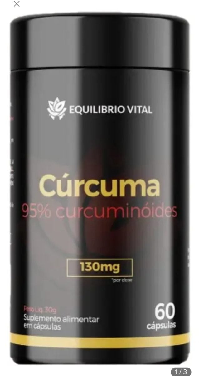 Cúrcuma Suplemento Alimentar Equilíbrio Vital — foto 2