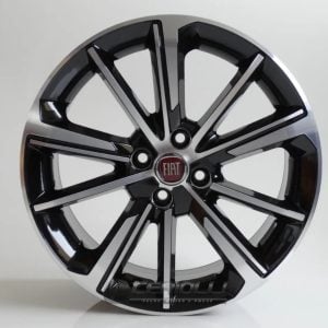 Kit 4 Rodas Aro 14 Fiat Cronos 4x98 Fiat Cronos Uno Uno Fire Palio Mobi Strada Bicos de Br — foto 3