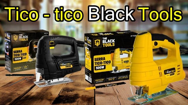Serra Tico Tico 500w 3000rpm Black Tools Uso Profissional Base Ajustável