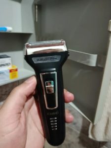 Barbeador Elétrico Kemei 3 em 1 KM 6558 Corta Cabelo Barba — foto 5