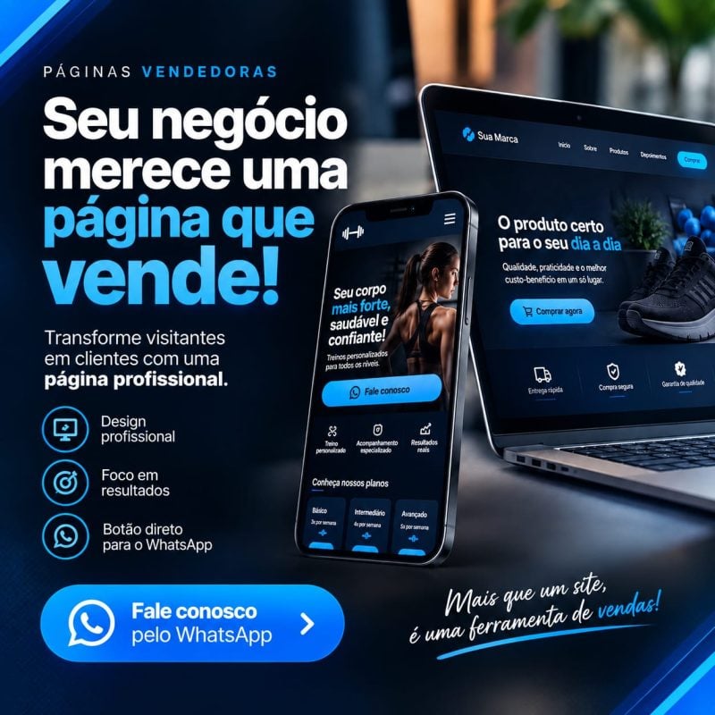 Aumento o Faturamento do seu Negócio criando um Site para você!