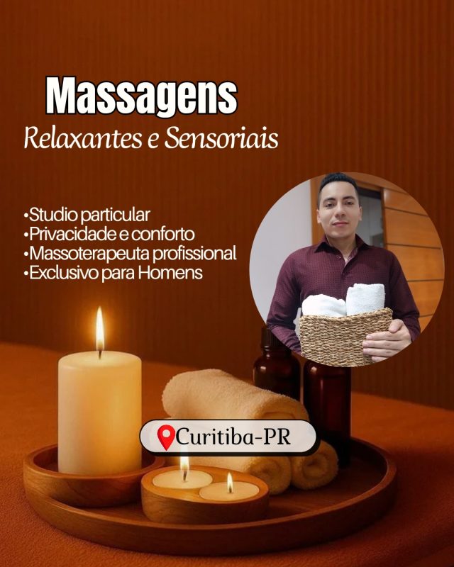 Studio de Massoterapia para Homens em Curitiba