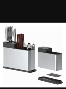 Escorredor Organizador De Talheres Inox Suporte Porta Faca I — foto 5