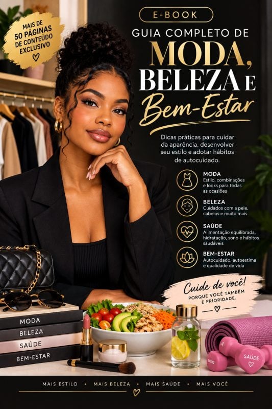 E-book de Moda, Beleza e Autocuidado: Guia Prático