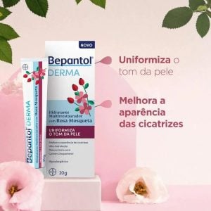 NOVO..Hidratante Multirrestaurador com Rosa Mosqueta Bepantol Derma 20g. — foto 4