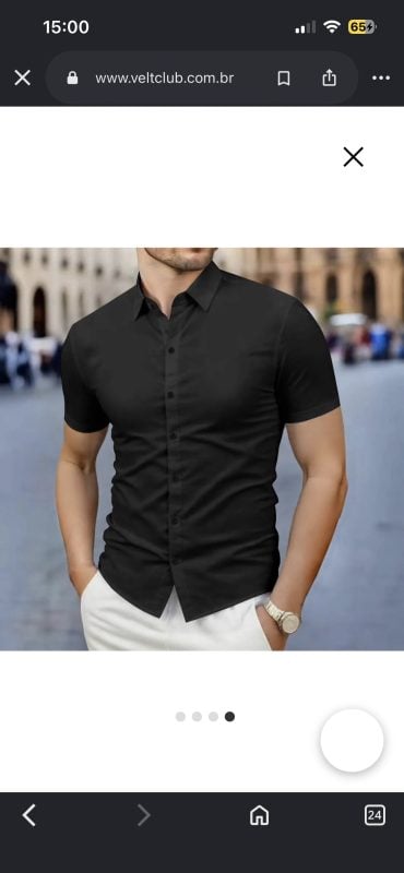 Camisa social casual verão - não amassa