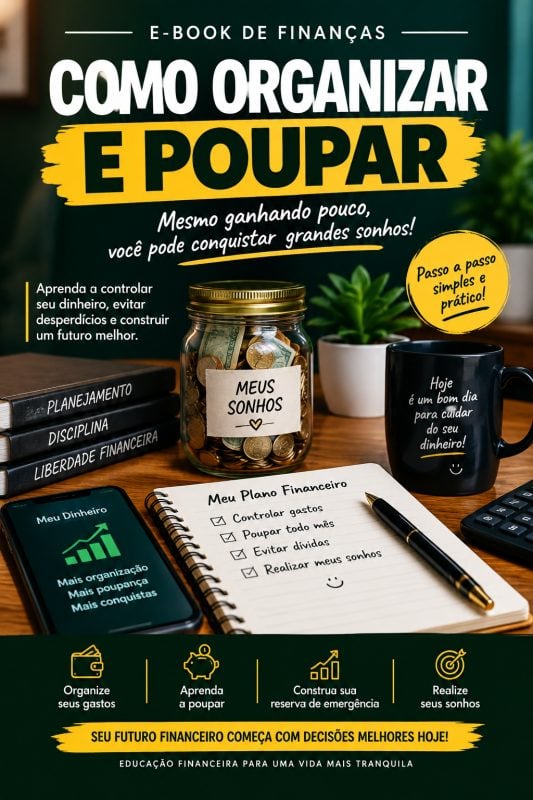 Como organizar e poupar dinheiro