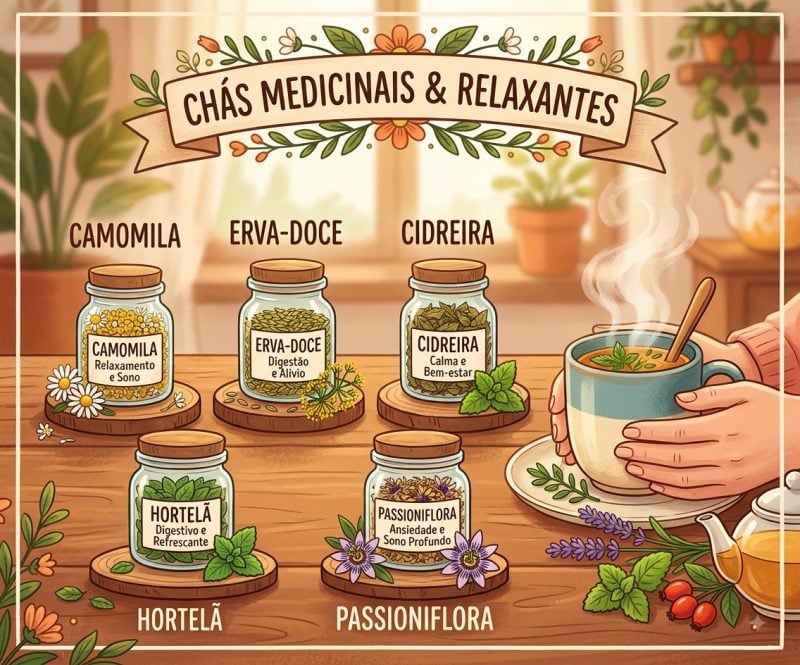 Tipos de chás