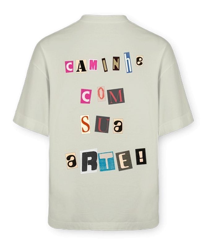 NEZARTE Oversized Algodão Grosso, Caimento Streetwear e Identidade - CAMINHE COM SUA ARTE
