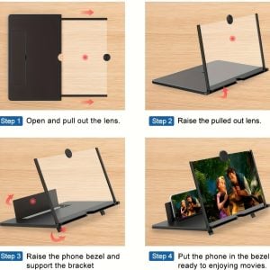 Amplificador De Imagem Da Tela Do Celular Ampliada Lupa 3d Tela — foto 4