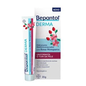 NOVO..Hidratante Multirrestaurador com Rosa Mosqueta Bepantol Derma 20g. — foto 3