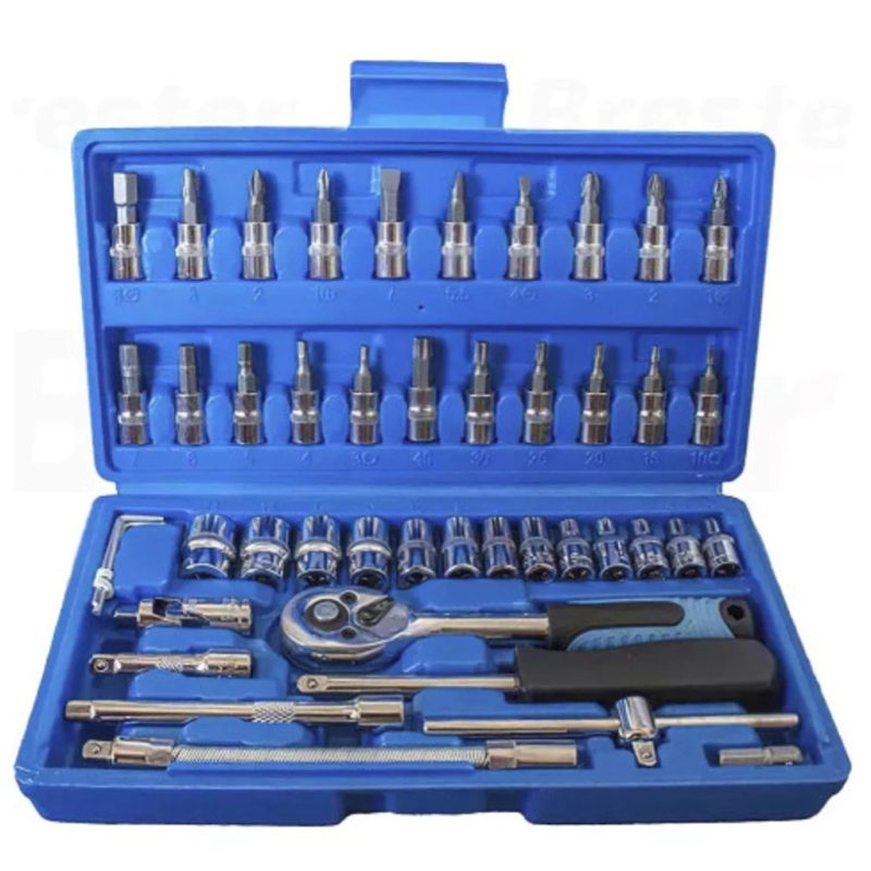Kit 46 Peças Chave Catraca