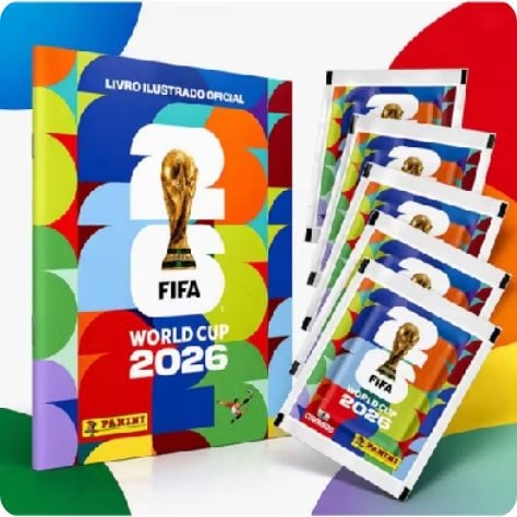 Kit Álbum Copa Do Mundo FIFA 2026 Brochura + 70 Figurinhas 10 Pacotes Colecionáveis Originais — foto 2