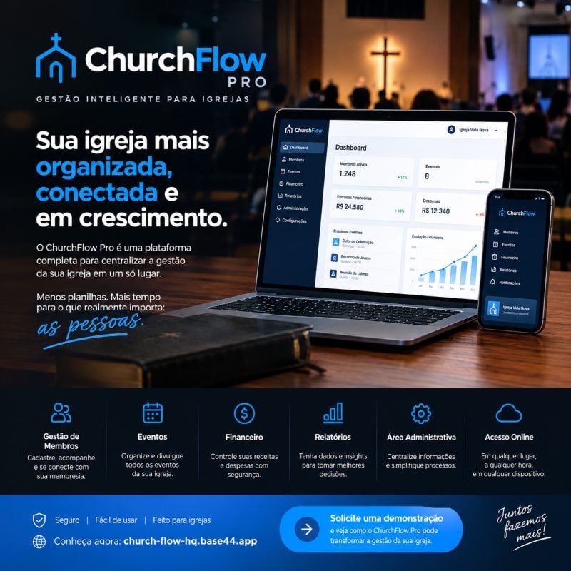 Sistema para gestão de igrejas