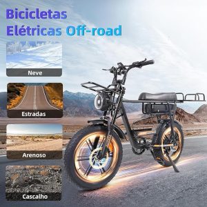 BEMMY Bicicleta Elétrica Pneu Largo de 20x4, 1000W (ZERO KM ) FRETE GRÁTIS! — foto 3
