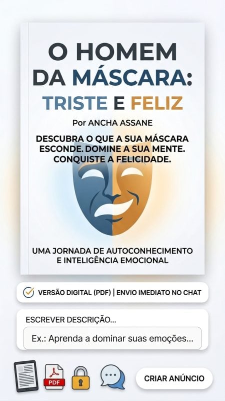 E-book O Homem da Máscara: Triste e Feliz