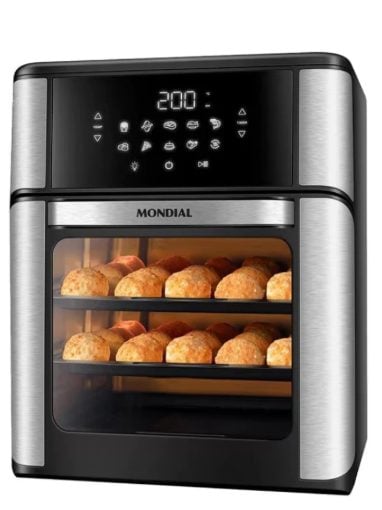 Fritadeira Elétrica Sem Óleo Air Fryer Oven 2 em 1 Mondial