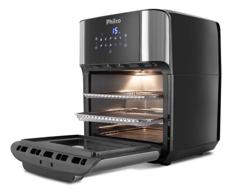 Philco Fritadeira Air Fryer 12L Pt PFR2200P 127/220V