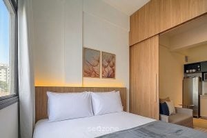 Studio mobiliado com vista mar no Centro de Florianópolis - Ed. Canadá — foto 4